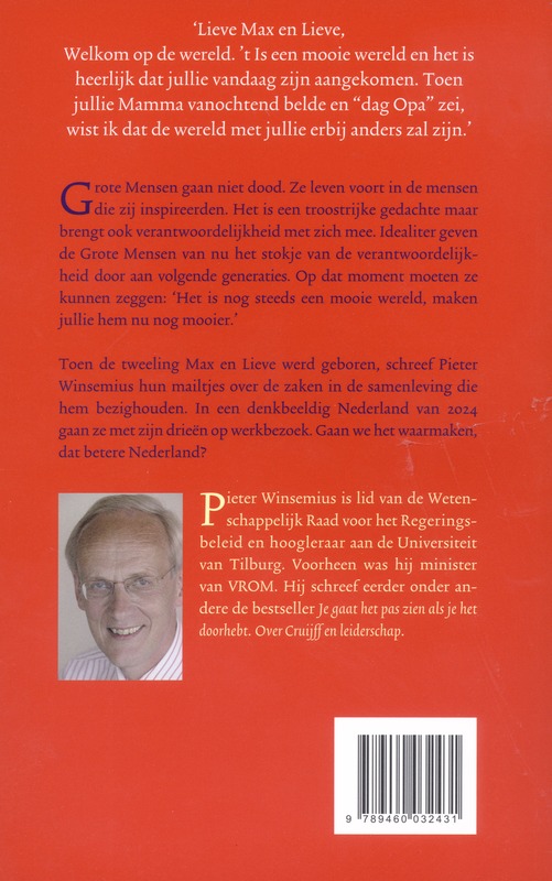 Achterkant van Grote Mensen gaan niet dood