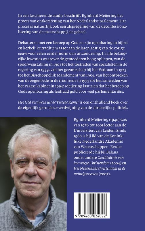 Achterkant van Hoe God verdween uit de tweede Kamer