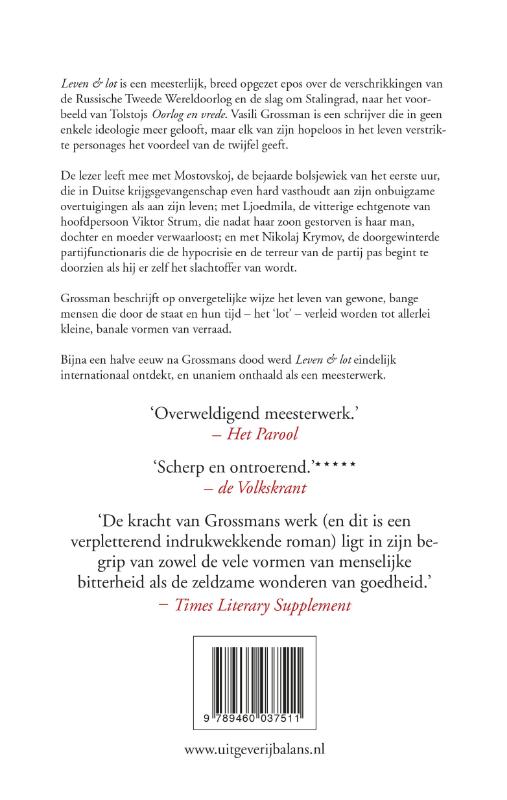 Achterkant van Leven en lot