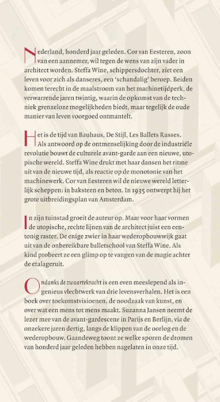 Achterkant van Ondanks de zwaartekracht