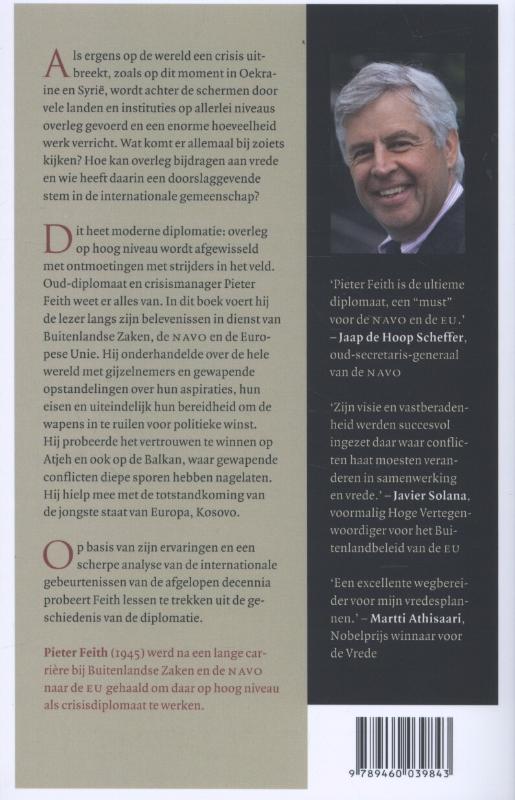 Achterkant van Met het oog op vrede