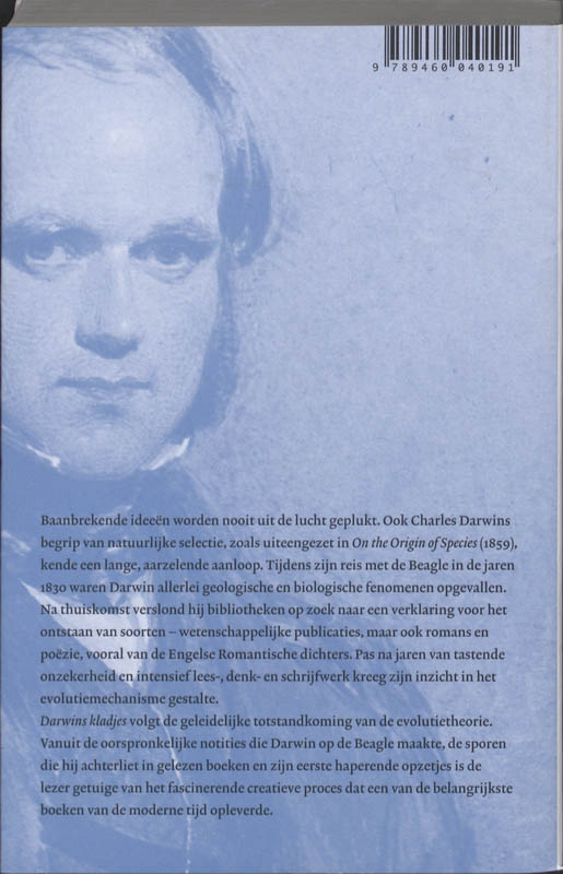 Achterkant van Darwins kladjes