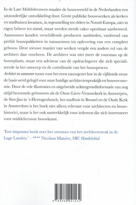 Achterkant van Architect en aannemer