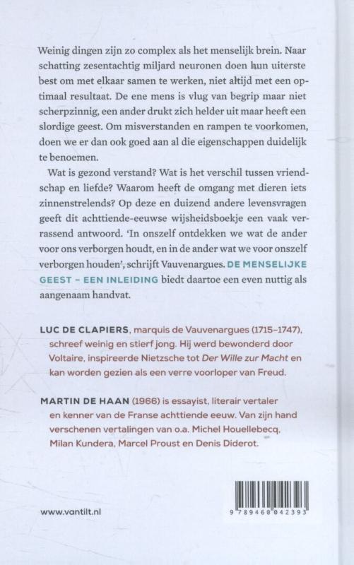 Achterkant van De menselijke geest
