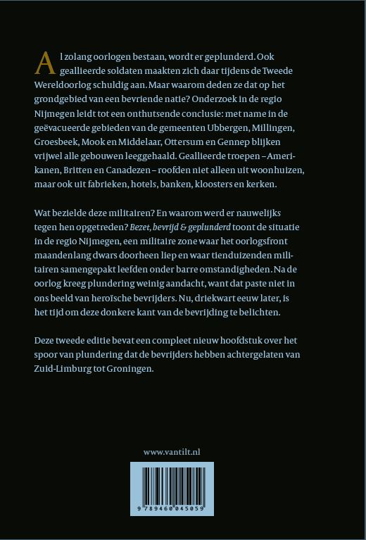 Achterkant van Bezet, bevrijd & geplunderd