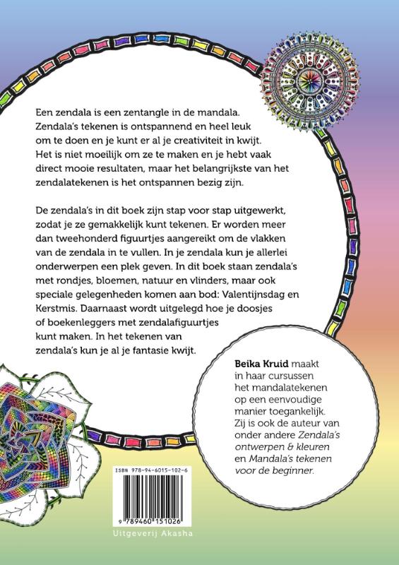 Achterkant van Werkboek zendala's tekenen