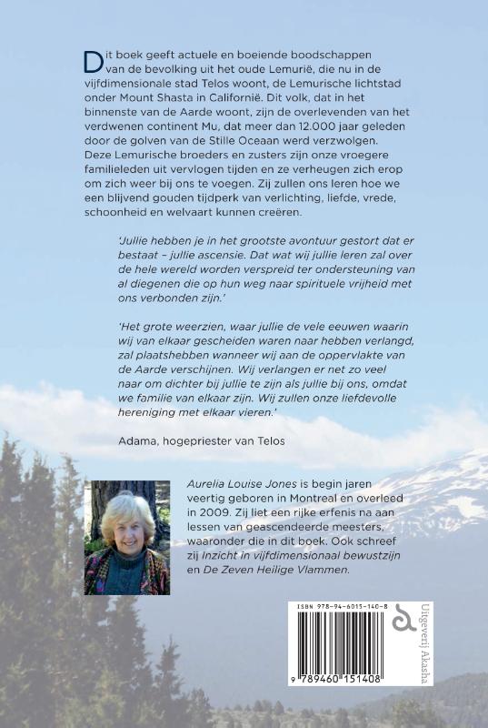 Achterkant van Onthullingen over het Nieuwe Lemurië