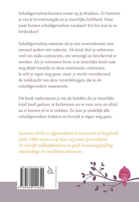 Achterkant van Schuldgevoel loslaten
