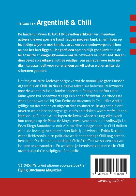 Achterkant van Argentinie & Chili