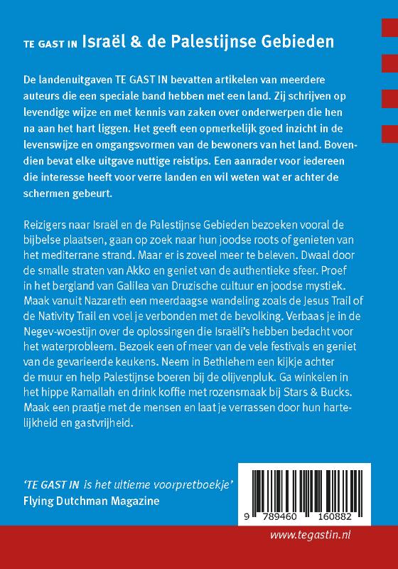Achterkant van Te gast in Israel & de Palestijnse Gebieden