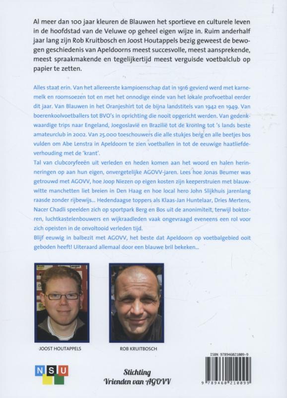 Achterkant van 100 jaar A.G.O.V.V.
