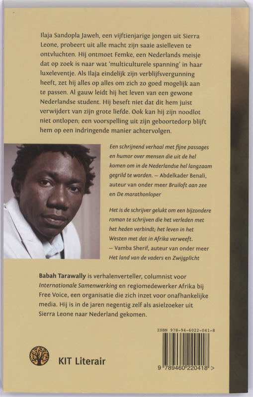 Achterkant van De god met de blauwe ogen
