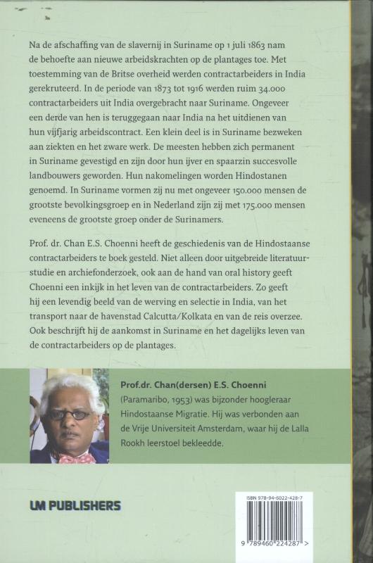 Achterkant van Hindostaanse contractarbeiders (1873-1920)
