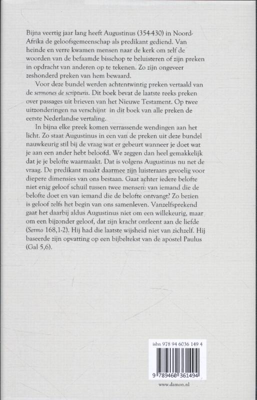 Achterkant van Geloof is het begin