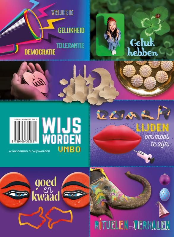 Achterkant van Wijs Worden VMBO deel 2 leerwerkboek