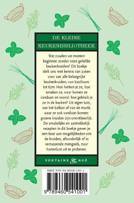 Achterkant van Het kleine kruiden kookboek