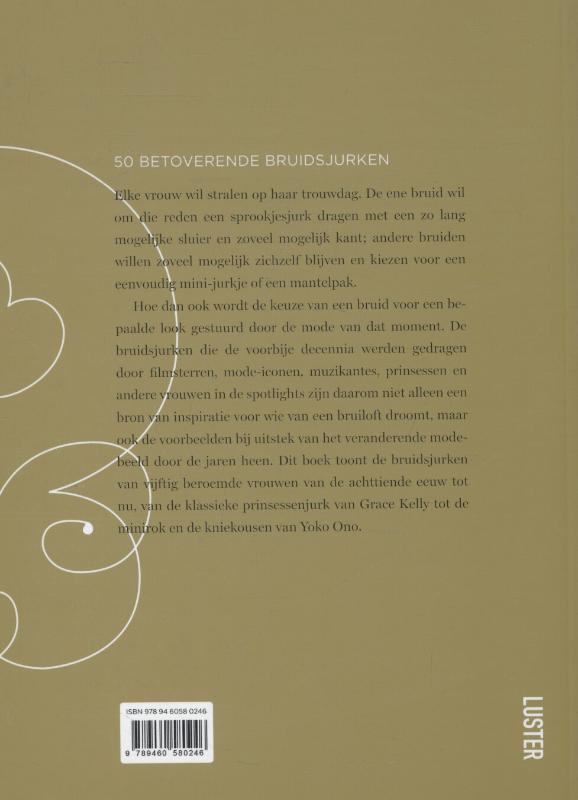 Achterkant van 50 Betoverende bruidsjurken