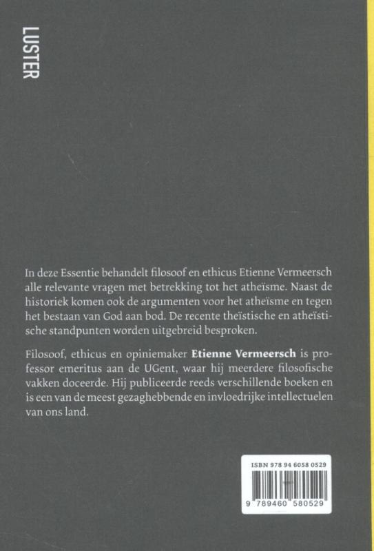 Achterkant van Atheïsme