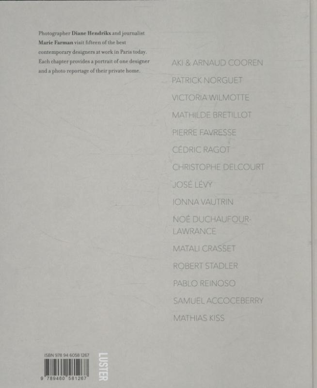Achterkant van Paris designers and their interiors; les designers Francais et leur interieur