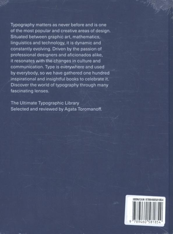 Achterkant van One hundred great books on typography
