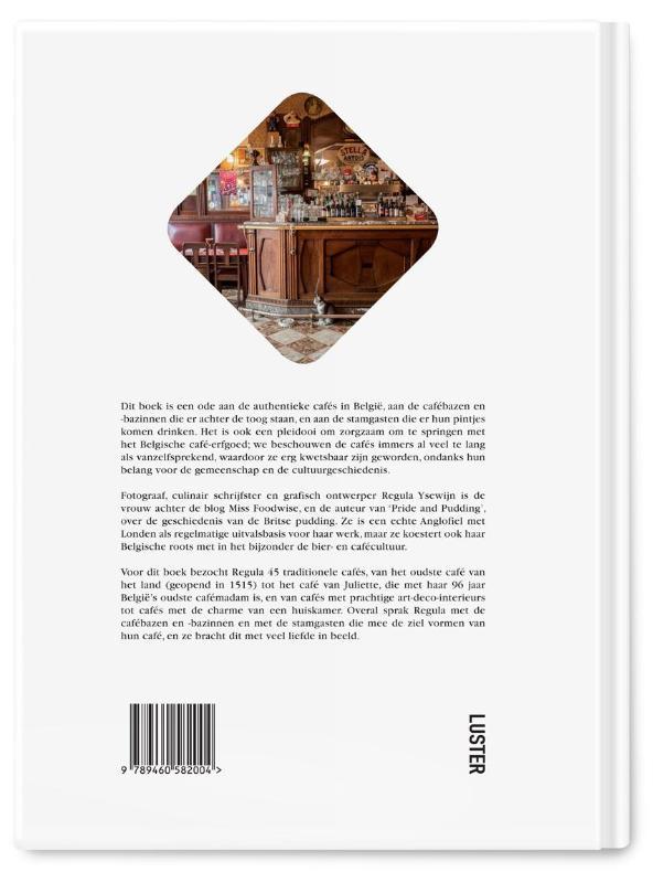 Achterkant van Authentieke Belgische cafés