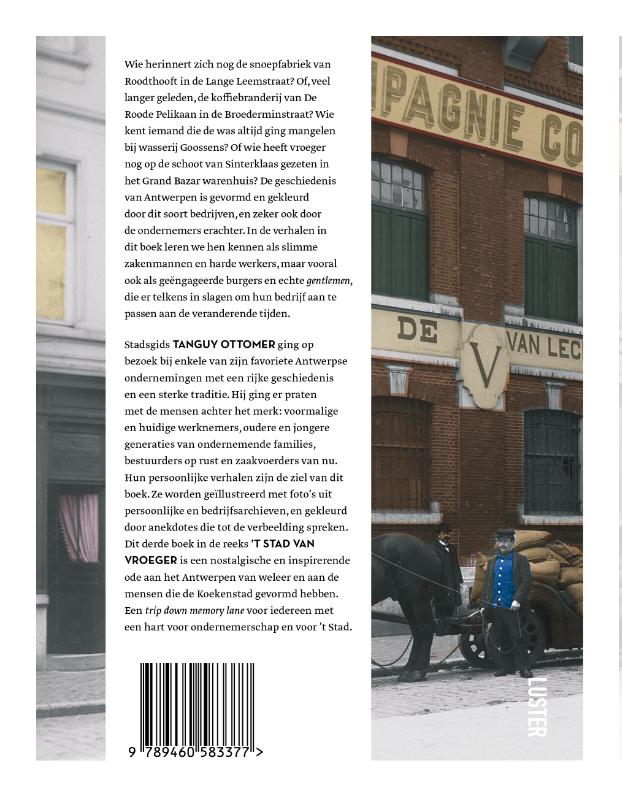 Achterkant van Ondernemen in 't stad van vroeger