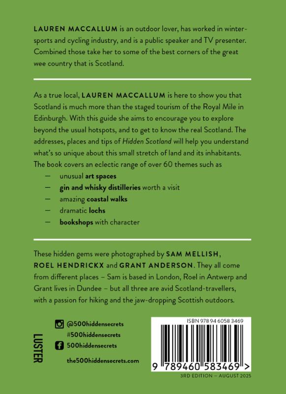 Achterkant van Hidden Scotland