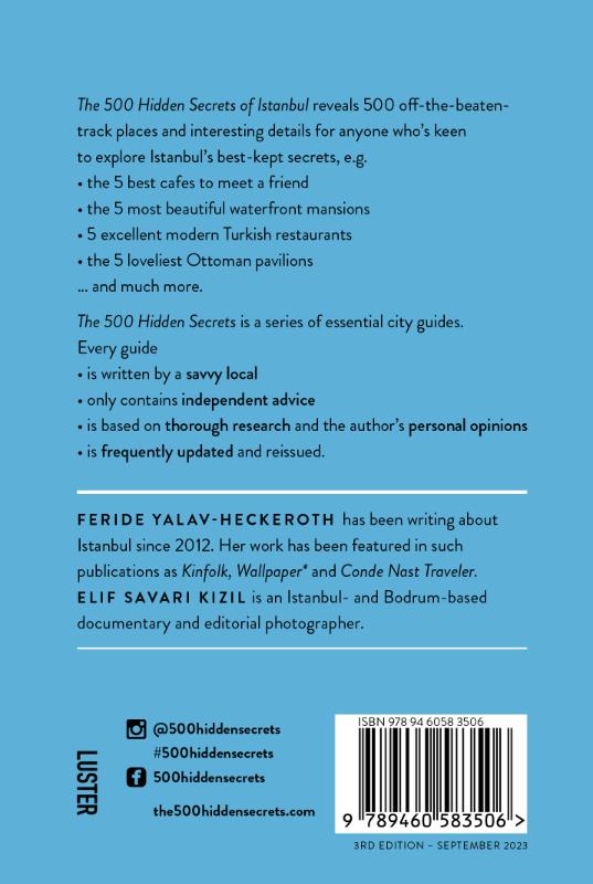 Achterkant van The 500 hidden secrets of Istanbul