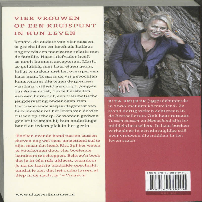 Achterkant van Tussen zussen