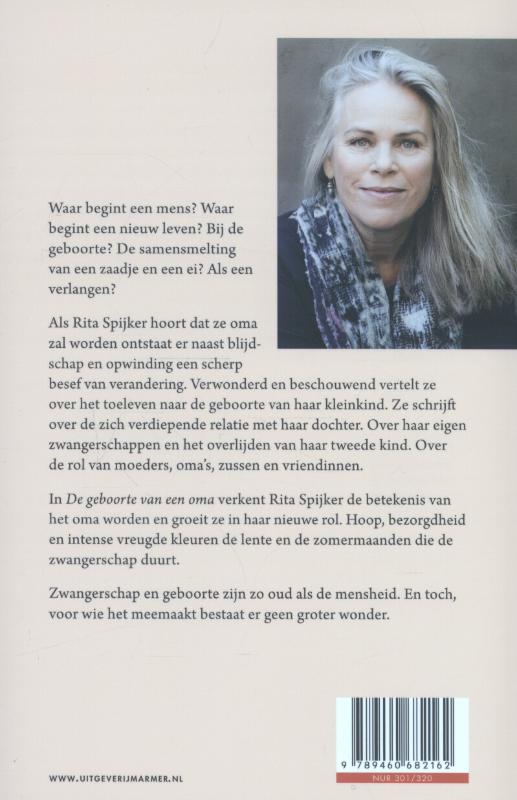 Achterkant van De geboorte van een oma