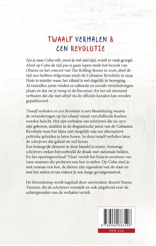 Achterkant van Twaalf verhalen en een revolutie
