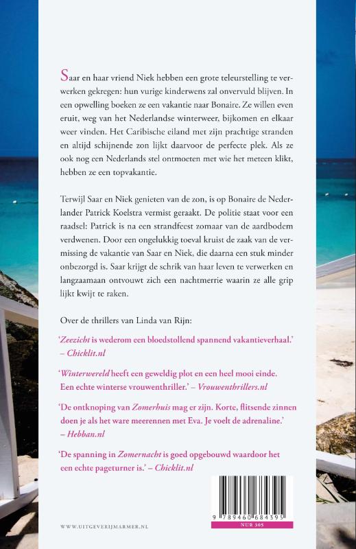 Achterkant van Bestemming Bonaire