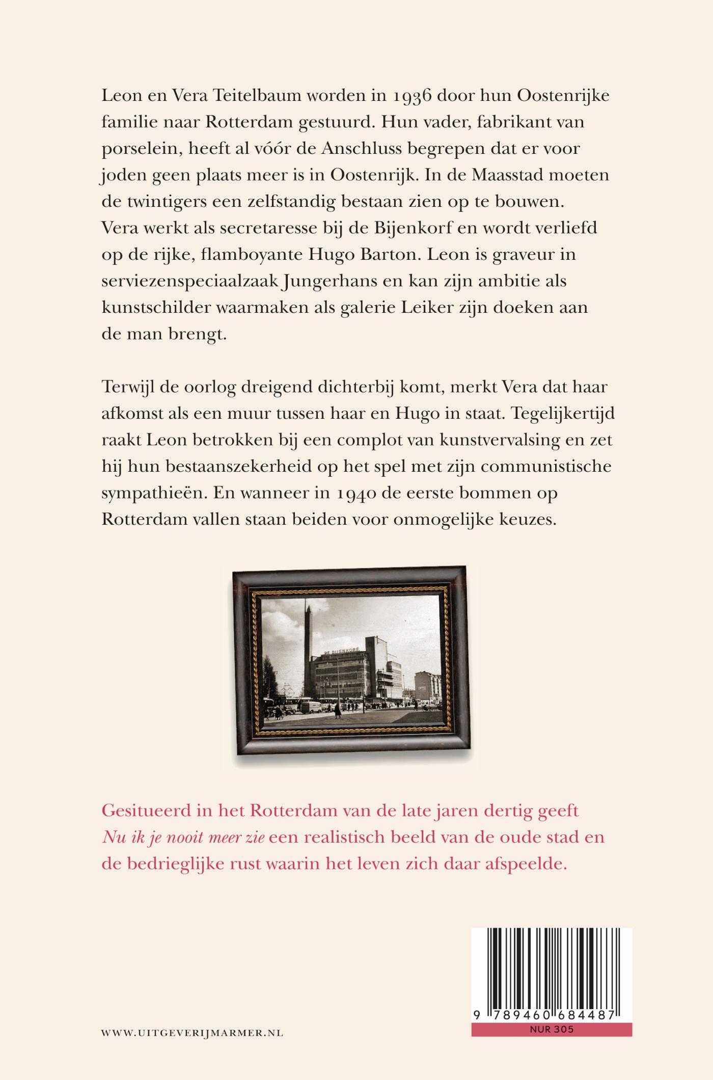 Achterkant van Nu ik je nooit meer zie