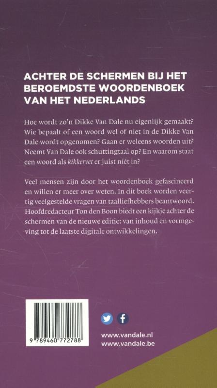 Achterkant van Waarom staat kikkervet niet in de Dikke VanDale