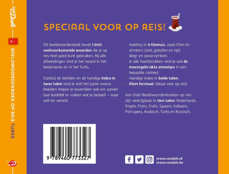 Achterkant van Van Dale Beeldwoordenboek op reis - Turks