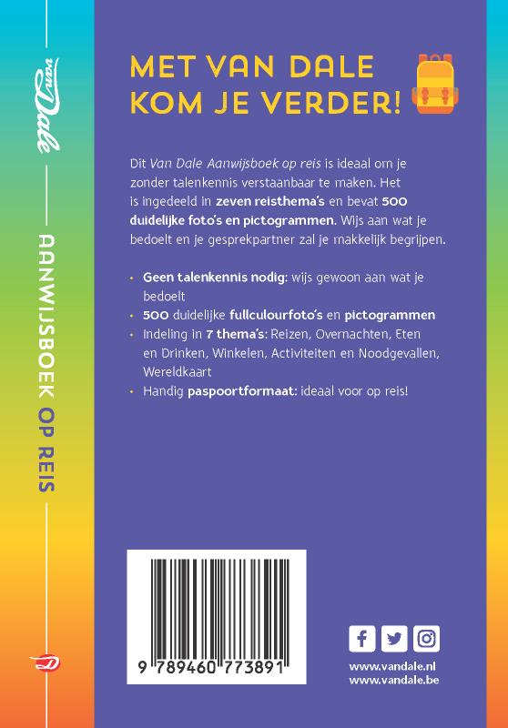 Achterkant van Van Dale Aanwijsboek op reis