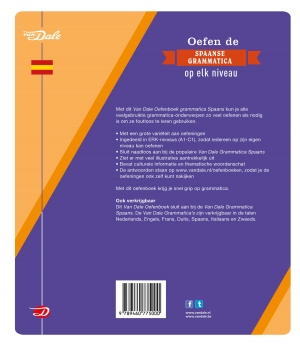 Achterkant van Van Dale Oefenboek grammatica Spaans