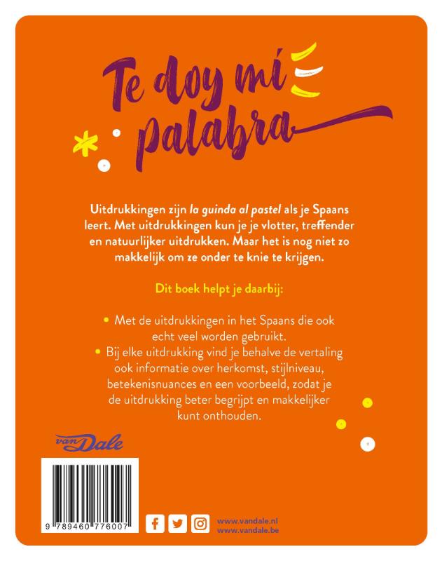 Achterkant van Te doy mi palabra