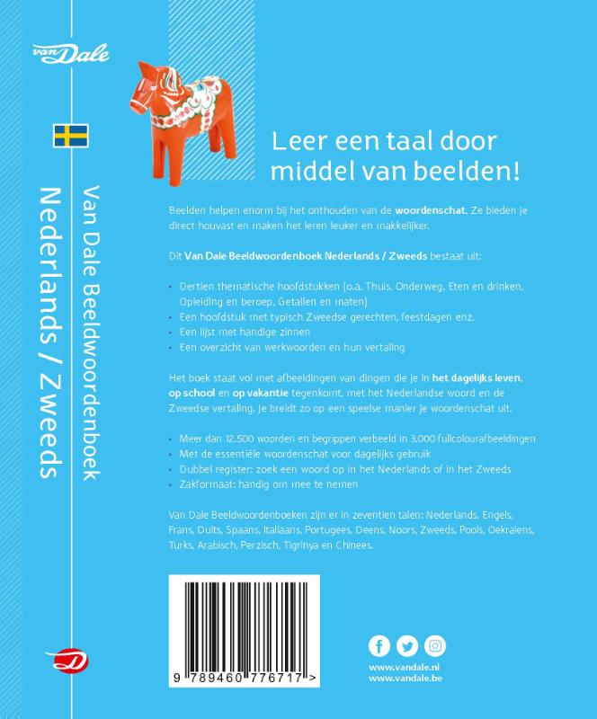 Achterkant van Nederlands/Zweeds