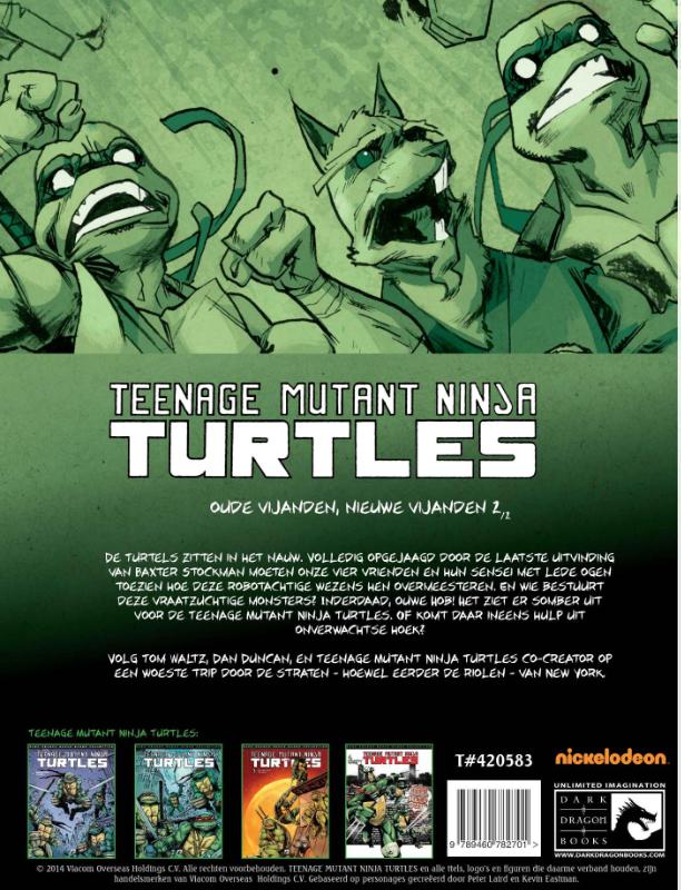 Achterkant van Teenage Mutant Ninja Turtles