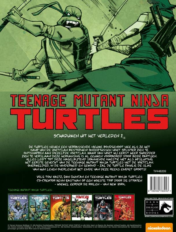 Achterkant van Teenage Mutant Ninja Turtles
