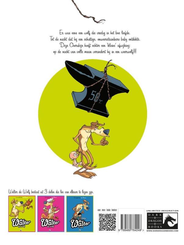 Achterkant van 1 De weerwolf baby