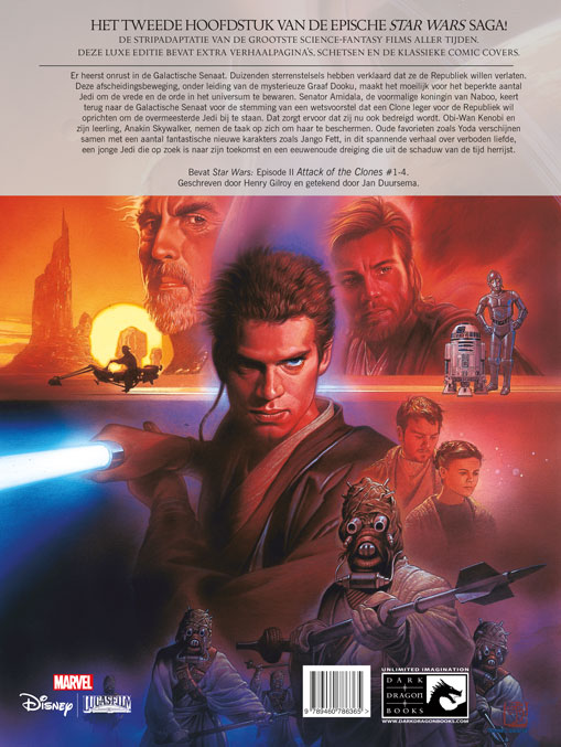 Achterkant van Episode II