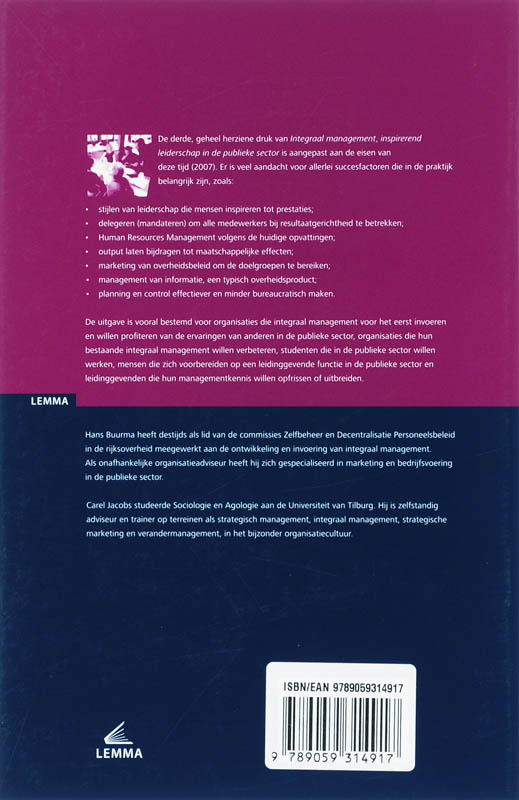 Achterkant van Integraal management