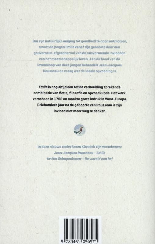 Achterkant van Emile of over de opvoeding