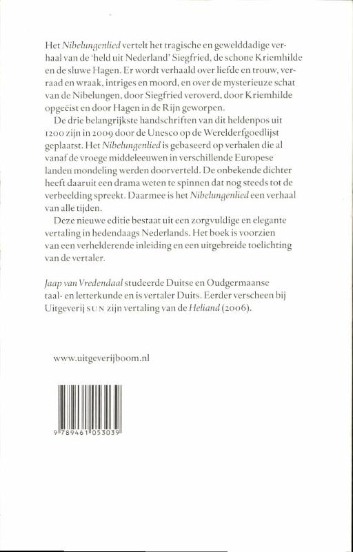 Achterkant van Nibelungenlied