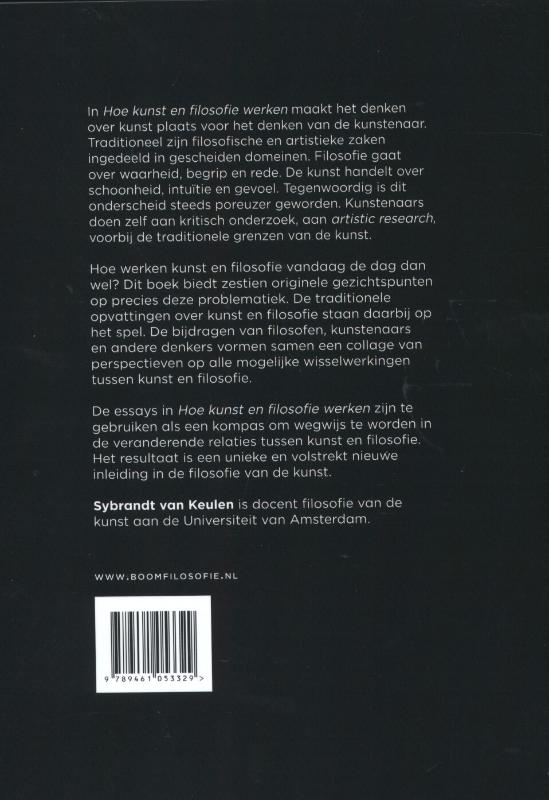 Achterkant van Hoe kunst en filosofie werken