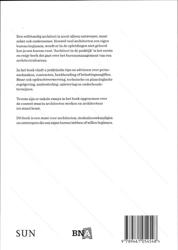 Achterkant van Architect in de praktijk