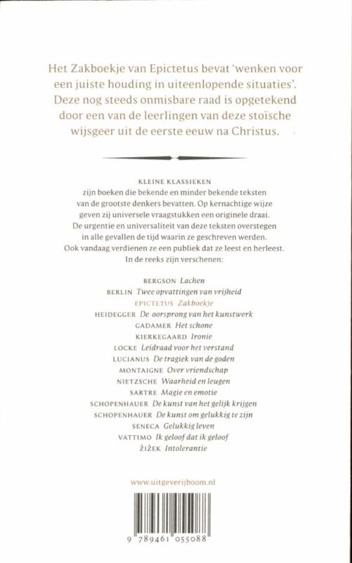 Achterkant van Zakboekje