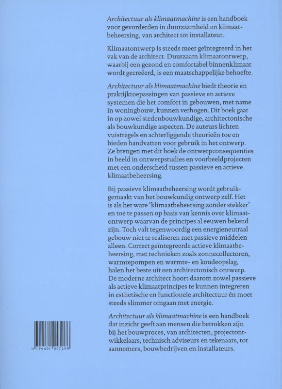 Achterkant van Architectuur als klimaatmachine